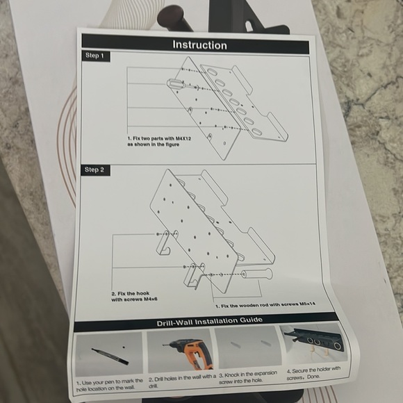 Wall mount hair dryer stand holder for Dyson - Picture 3 of 7